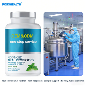 Oraal Probiotica OEM: 10 miljard CFU kauwtabletten, 60/90 stuks, GMP-gecertificeerde fabriek & aangepaste formule - Product Image 1
