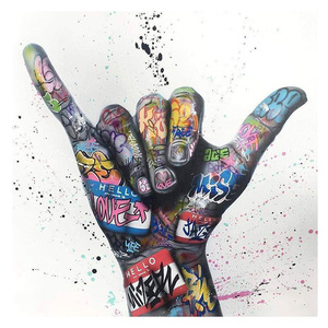 <span class=keywords><strong>Graffiti</strong></span> Art <span class=keywords><strong>toile</strong></span> peinture inspirante affiches et impressions sur le mur Art photo pour salon décor - Product Image 6