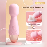 Appareil de masturbation féminine compact, portable, rechargeable par USB, à commande à une touche, vibrations puissantes, pour adultes