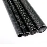 12mm 15mm 19mm 22mm 1 pouce 40mm 45mm 90mm Fabrication sur mesure Tube en fibre de carbone 3k