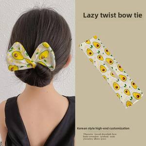 Pince à cheveux Magic Twist pour enfants, nœud papillon mignon, fabricant de queue de cheval, bandeau de boule pour fille, pince à cheveux ondulée, épingle à cheveux pour bébé - Product Image 3