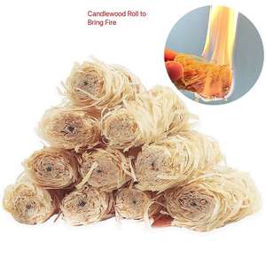 Allume-feu pour barbecue en plein air, camping, nature, charbon de bois, allume-feu en laine de bois - Product Image 1