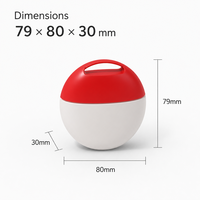 MLPACK HJ Distributeur de bouteilles cosmétiques vides en PET 65g Rouge Blanc avec poignée portable, logo personnalisé OEM, vente en gros