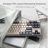 OEM ODM R87 Pro Wired Mechanical Keyboard with Hot Swappable Knob 75 RGB Backlit Gaming Keyboard 88 Keys TKL Gasket Mounted with