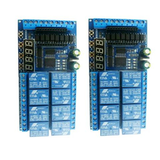 IO22D04 DC 12V 8 Channel Pro mini PLC Board Relay Shield Module for Arduino Multifunction Delay Timer Switch Board