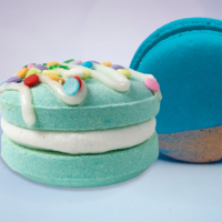 Coffret Cadeau de Bombes de Bain OEM Personnalisées en Forme de Macaron, Naturelles, Véganes, Effervescentes pour Bébé
