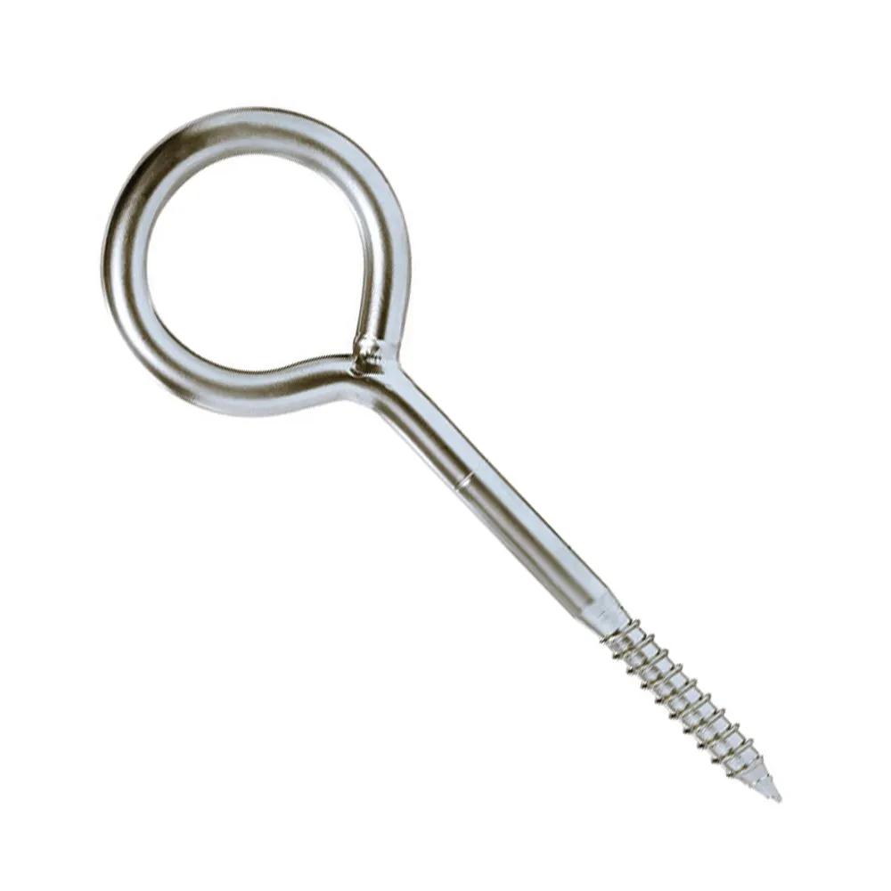 M2 M3 M4 M5 M6 M8 M10 M12 Screw Eye Hooks Ring 25mm Wood Threaded Carbon Steel 1022 Galvanized Zinc Plated 1 Inch Eye Screw Bolt