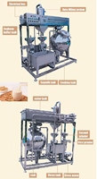 Ensemble complet ZDFJ-500 Machine automatique à tofu au lait de soja 500kg Capacité de haricot sec Production de caillé de haricot 8 heures Nouveau Vidéo gratuite utilisée