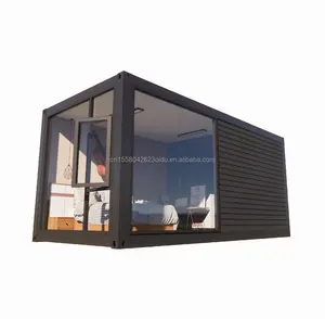 Luxury ready made detachable light steel structure prefab wooden house easy assemble living container house