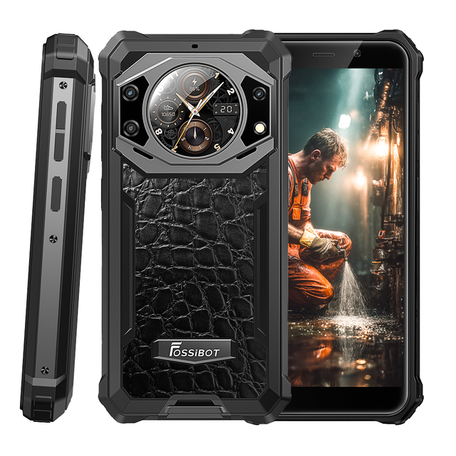 Fossibot F101 Pro 5.45inch 8+128GB 10600mAh Rugged LTE Phone with Android 13 Octa Core CPU IP68 Level Delivery in Hong Kong