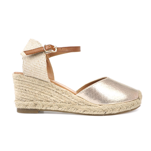 Alla moda per il tempo libero cintura alla caviglia <span class=keywords><strong>scarpe</strong></span> casual sandali con tacco in juta - Product Image 5