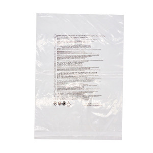 Bolsas de plástico de polietileno biodegradables para ropa y ropa, con advertencia de asfixia - Product Image 1