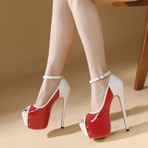 Zapatos de <span class=keywords><strong>Mujer</strong></span>, <span class=keywords><strong>Sandalias</strong></span> de Verano 2026, Plataforma con Tacón de Aguja y Hebilla, 16 cm, Color Dorado Rosa, Tacones Cómodos, Tallas 35-42 - Product Image 1