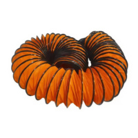 Tuyau de ventilation flexible en PVC personnalisable MUTRI, flexible et rétractable, avec cordon de serrage réglable (pour souffleurs), longueur 10 m
