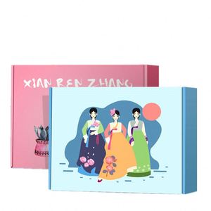 กล่องบรรจุภัณฑ์กระดาษลูกฟูกพิมพ์ลายหรูหรา โลโก้สั่งทำได้ สำหรับอาหาร เสื้อผ้า เครื่องสำอาง ของขวัญ - Product Image 3