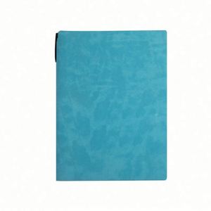Custom Logo Printed Blue PU Leather PP Hardcover Eco A5 Business Office Diary Lay Flat Portable <b>Dot</b> Grid <b>Journal</b> Pen - Product Image 3
