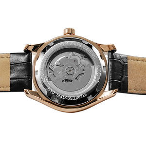 Reloj tourbillon de acero inoxidable de oro rosa NH38, relojes de movimiento japonés para hombres, marca de lujo, reloj de muñeca ahuecado automático - Product Image 5