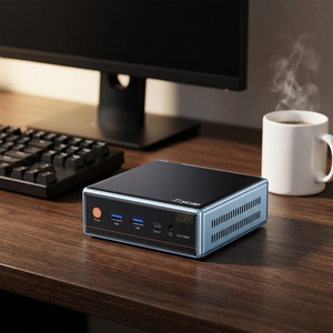 Se Aceptan Pedidos Personalizados, Mini PC para Juegos 5 6600H DDR5 NVMe SSD WiFi 6 Doble LAN 4K, Computadora de Escritorio WO4-6600H Hexa Core AMD Ryzen 5 - Product Image 1