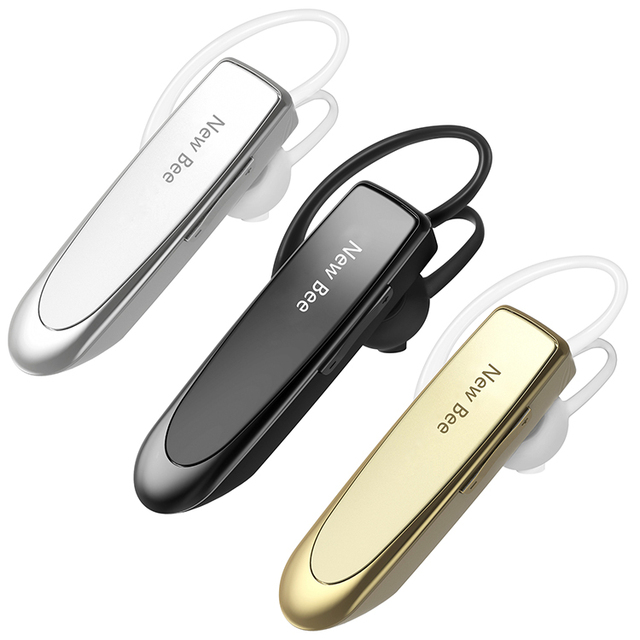 New Bee 24 Hours Talk Time Single Ear Handsfree Driving HD Call Headset Earpiece Business Wireless Earphone