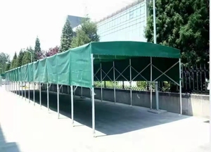 Todos los tamaños Venta caliente Push Pull Canopy Toldo de almacenamiento estructura de acero garaje al por mayor móvil pull push tienda fabricante - Product Image 4