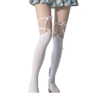 Dodo – chaussettes japonaises à lacets pour femmes, chaussettes blanches respirantes pour le printemps, chaussettes de Cosplay JK 8155 - Product Image 4