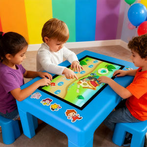 Table tactile interactive LCD de 43 pouces Android Linux <span class=keywords><strong>Windows</strong></span> en forme de X pour les centres commerciaux SDK - Product Image 1