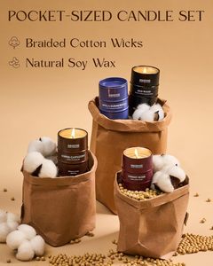 Pillar Iron Can Wild Rose Cherry Vanilla <strong>Oud</strong> Sandalwood Home Fragrance Aromatherapy <strong>Candles</strong> - Product Image 4