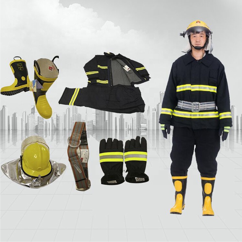 標準の消防服防水防火服消防スーツコンプリートキット消防士