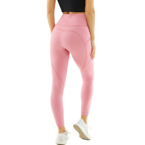 JSN-Pantalon moulant de yoga pour femmes, taille haute, pour le levage <span class=keywords><strong>du</strong></span> <span class=keywords><strong>ventre</strong></span>, pantalon de fitness, pour la peau - Product Image 3