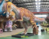 Dinosaure animatronique d'extérieur de 6 m, modèle de Pachycephalosaurus en silicone fait main pour parcs de trampolines et garderies