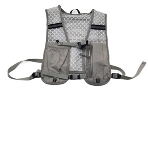 Outdoor Hiking Vest Bag Lightweight Breathable Water Resistant 20L Capacity For Running Cycling Sports Gray Single Vest - Product Image 5
