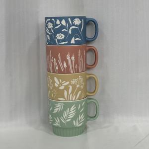 Factory Direct China Stackable Cartoon Design Porcelain <b>Mugs</b> for Business Gifts Customizable Dishwasher Microwave Safe <b>Reusable</b> - Product Image 4