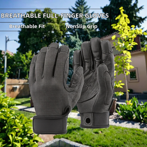 Gants de protection sportifs respirants, durables, antidérapants, avec fermeture auto-agrippante, en tissu polyuréthane pour l'escalade et la descente en rappel - Product Image 2