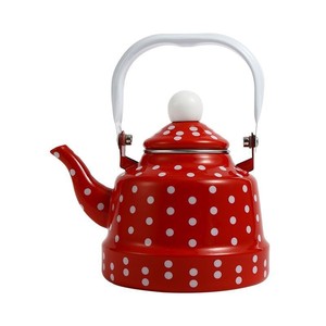 Bouilloire en émail 2,5 L moderne avec motif floral, compatible cuisinière, écologique pour la maison - Product Image 2