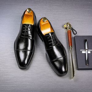 Chaussures Richelieu Derby Homme Grande Taille Noir Marron à Bout Pointu Respirantes en PU pour l'Hiver – Modèle Sh10974a - Product Image 6