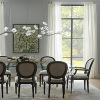 Nouveau Designer Salon Maison Salle À Manger Escalier Branches D'arbre Décoratives Fleur Art Moderne Led hôtel Lustre suspension