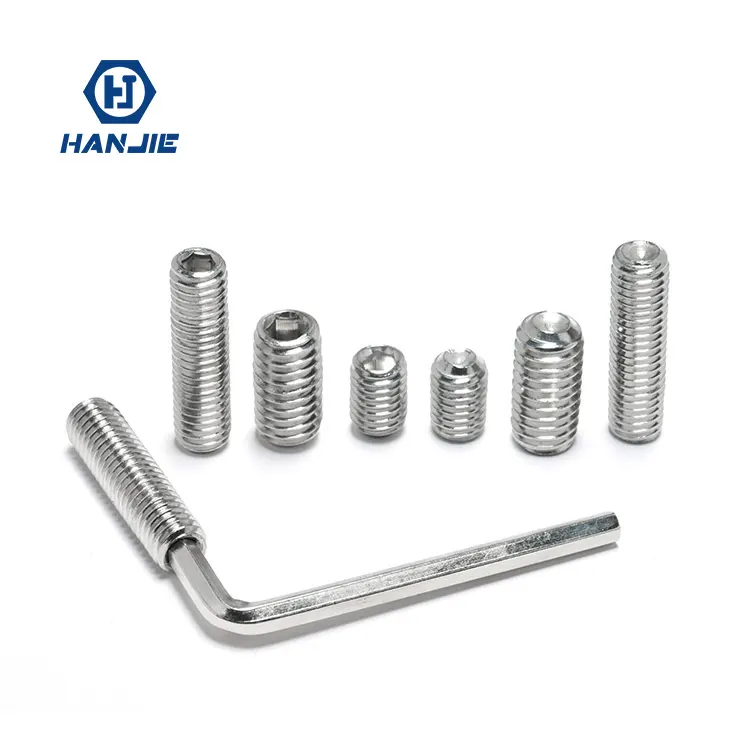 DIN913 DIN915 DIN44 M3 Thép Không Gỉ 316 Hexagon Hex Socket Grub Set Vít