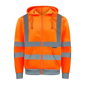 <b>Hi</b>-<b>Vis</b> Zipper <b>Hoodie</b> custom merchandise - Product Image 3