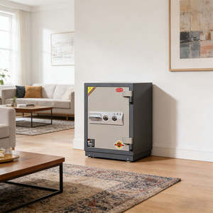 <span class=keywords><strong>Coffre</strong></span>-<span class=keywords><strong>fort</strong></span> ignifuge pour bureau à domicile, antivol, en acier robuste avec deux clés - Product Image 4