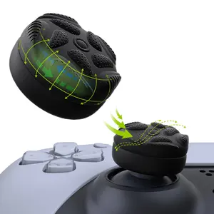 PlayVital Cushion Soft Silicone Rubber Joystick Grip Thumbstick Cover For Joystick PS4 PS5 Controller