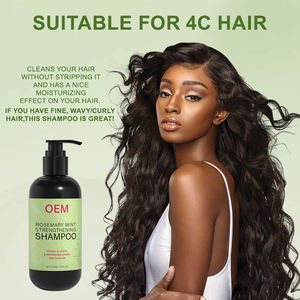 Champú fortalecedor de menta de romero con infusión Bio OEM Tratamiento de <span class=keywords><strong>alopecia</strong></span> del cuero cabelludo Kit de champú y acondicionador <span class=keywords><strong>para</strong></span> el crecimiento del cabello - Product Image 6