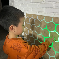 Luz LED para Sala Sensorial de Autismo, Panel Sensorial Táctil de Panal, Equipo de Terapia Visual y Táctil para Niños Autistas, Calmante