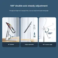 Support de tablette pliable en plastique et en métal avec support plat et fonctions de levage pour l'apprentissage et les jeux