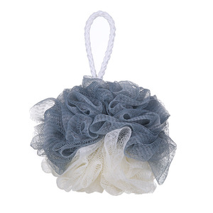 Two Tone Bath Ball 18x15cm Flower Shape Soft Shower <b>Sponge</b> For <b>Bathing</b> - Product Image 5