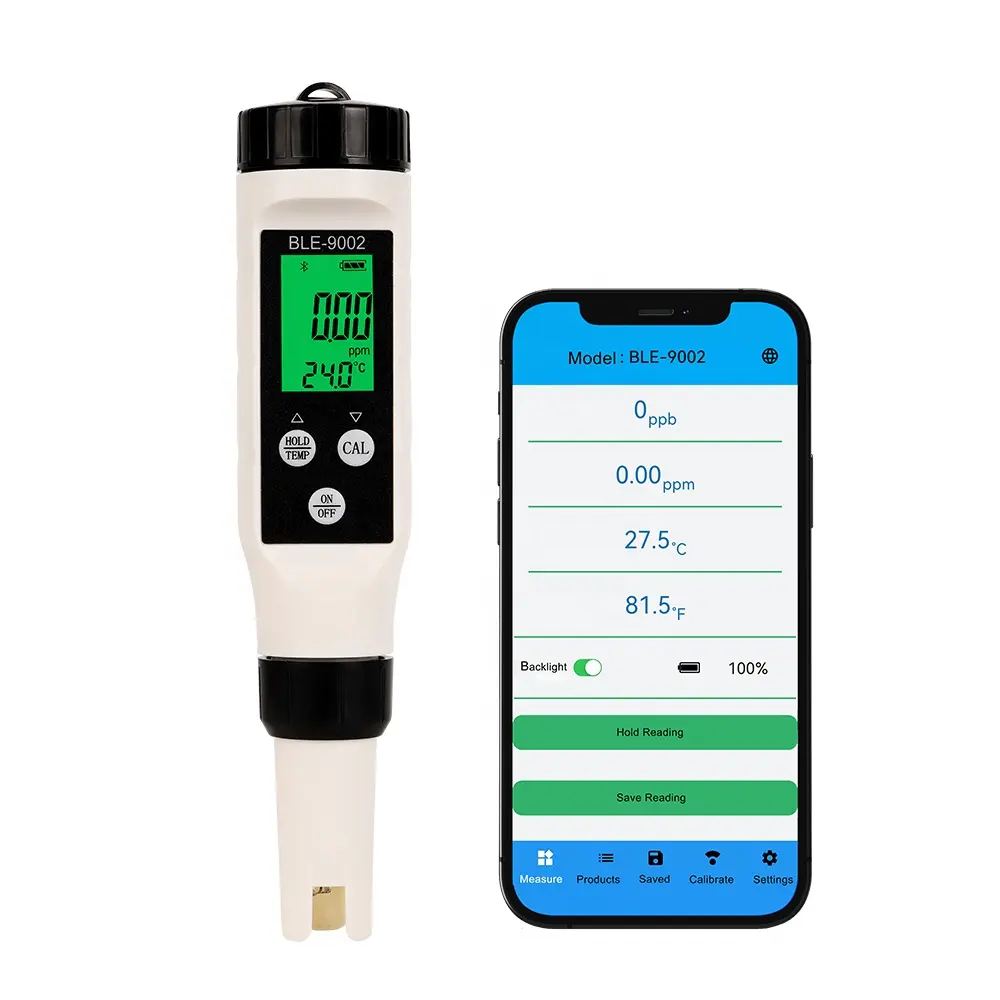 Bluetooth waterproof hydrogen rich meter h2 ppm water pen tester for hydrogen generator