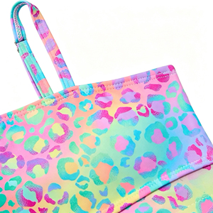 Traje de Baño Colorido Arcoíris para Niñas, Traje de Baño Infantil para Piscina, Playa y Fiestas - Product Image 3