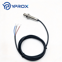 Sensor Proximitas Induktif Laser YPROX LJ12A M12 Jarak Deteksi 4-8mm Output NPN/PNP 10-30V Pemasangan Rata/Tidak Rata