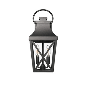 Outdoor Wall <b>Light</b> Matte <b>Black</b> Clear Glass <b>Shade</b> Waterproof Porch Lighting Exterior Fixture - Product Image 4