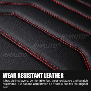 Housse de siège avant universelle de luxe en cuir PU, protège-siège, antidérapante, respirante, imperméable pour Ford pour BMW - Product Image 4