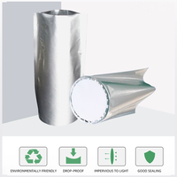 Doublure de fût en aluminium à fond carré souple, personnalisée en usine, gaufrée, résistante à l'humidité, pour fût de peinture métallique de 55 gallons